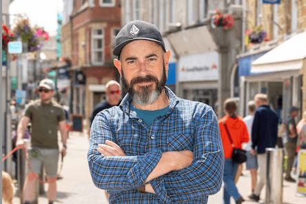 Newquay BID manager Mark Warren is making a stand to help protect trade in the town centre