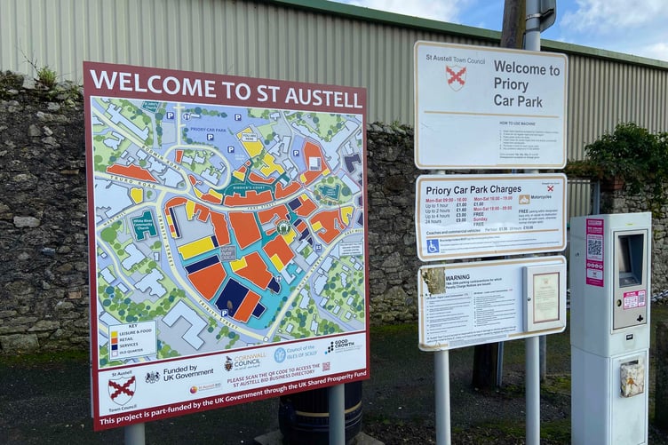 St Austell Town Council says people can continue to pay by cash at Priory Car Park in the town centre. (Picture: Andrew Townsend)