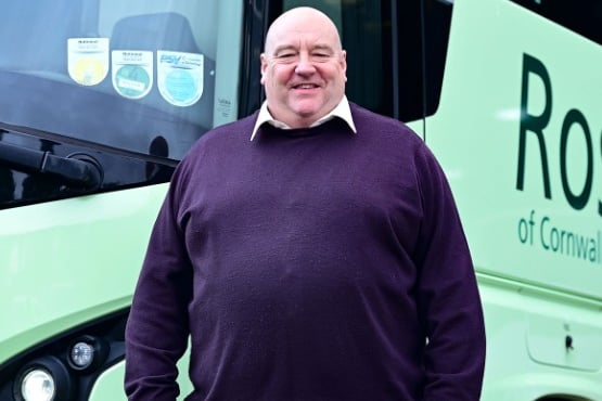 Roselyn Coaches in St Blazey have announced the sudden death of its managing director, Jonathan Ede