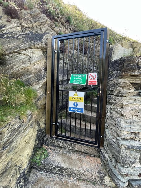 Access has been blocked after a solid steel gate was installed  (Picture: Matthew Kennedy-Smith)