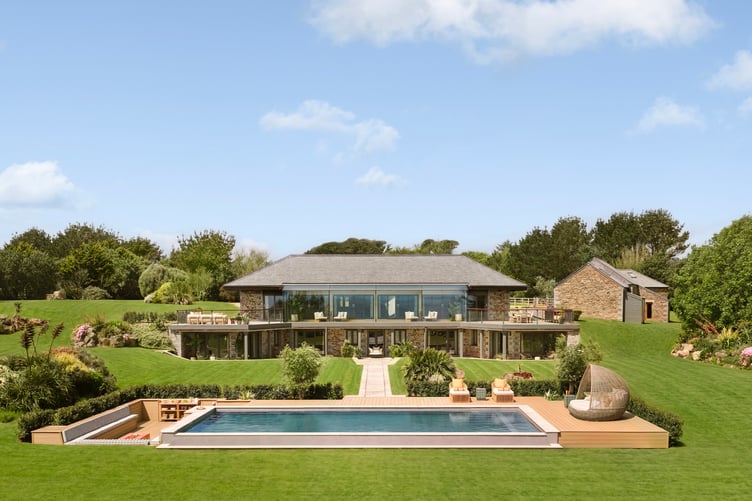 The winner will get the keys to a beach-club style four-bedroom property with panoramic sea views, a swimming pool and direct access to Porthbeer Cove