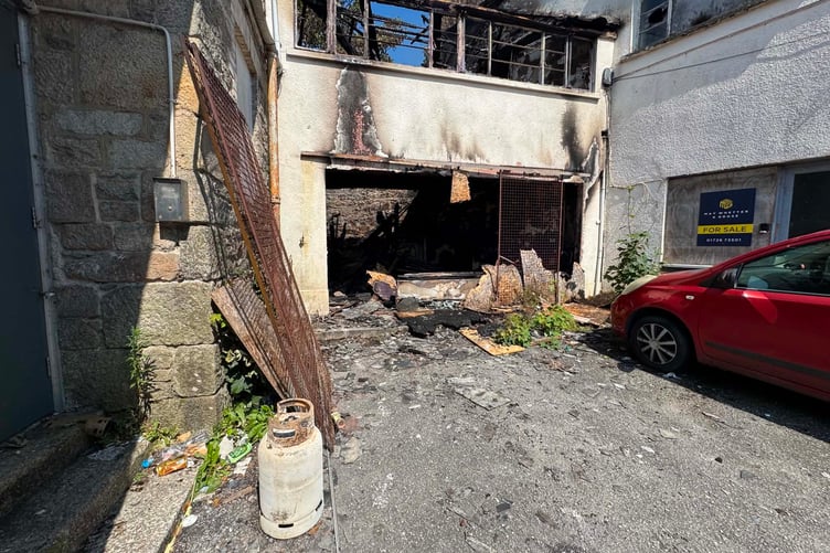 St Austell fire aftermath 1.