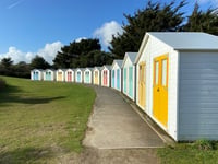 Doomed beach huts without a sea view are being removed