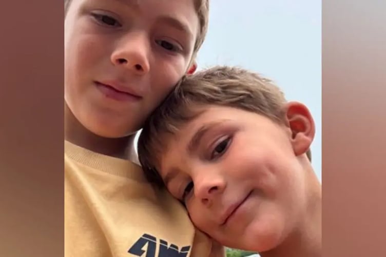 Tobias and Finley Rice were heading to St Ives when they were involved in a multi-vehicle crash