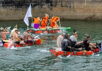 Raft racers take to the water as regatta week gets underway
