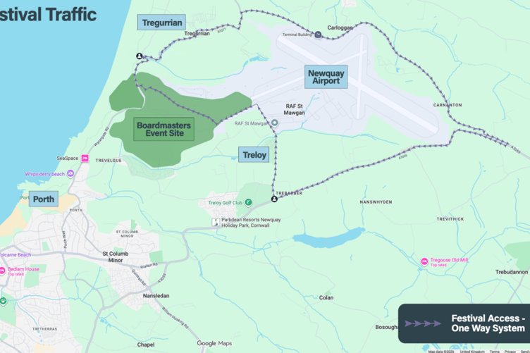 Festival one-way system