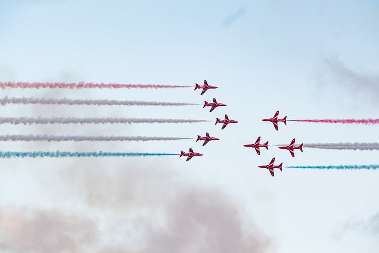 Wednesday will see a breathtaking air show that coincides neatly with a partial solar eclipse
