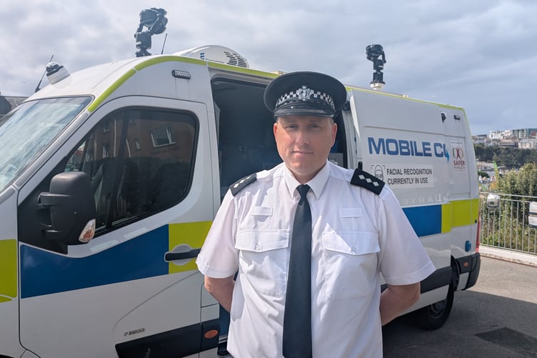 Chief Inspector Peter Shabytah, the business lead for live facial recognition explained the technology ahead of its deployment (Picture: Warren Wilkins)