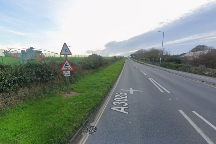 The A3083 at Helston outside RNAS Culdrose (Pic: Google Maps)