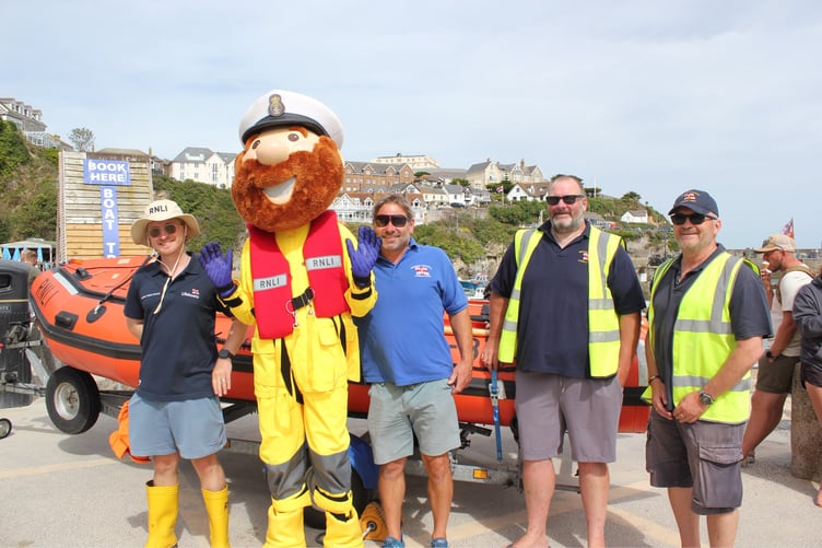 The D class lifeboat was towed around the town to attract people to attend (Picture: Em Gallagher)