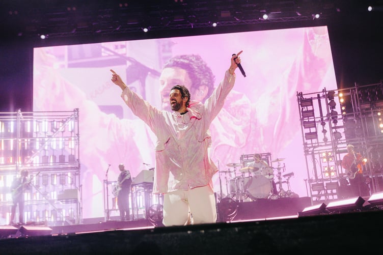 Kasabian closed out the festival on Sunday night with a relentless rock set (Picture: Rob Jones/khromacollective)
