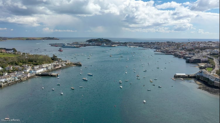 Aerial view of Falmouth
