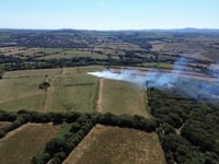 Fire crews battle blaze near Bodmin Beacon