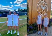 Truro tennis players enjoy unforgettable experience playing at Wimbledon