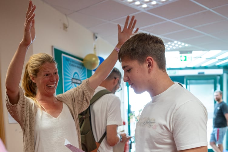 Celebrations all around for Newquay Tretherras sixth form students on results day