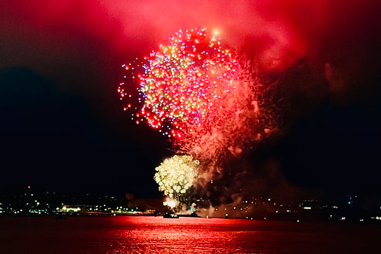 The Plymouth skyline was awash with colour during the annual British Fireworks Championships