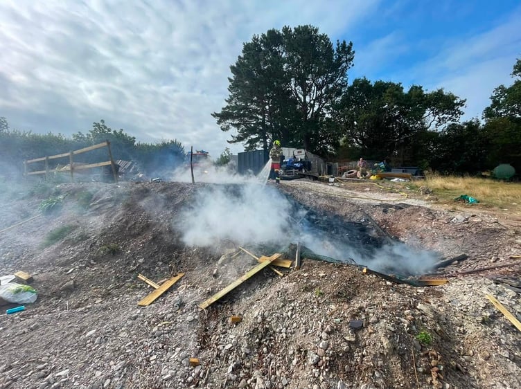 A Saltash crew was mobilised to a bonfire on Saturday which had spread out of control and required firefighters to extinguish it.