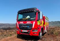 Firefighters in St Austell called to skip blaze in early hours of the morning