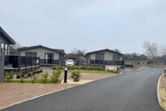 Park homes previously erected at the holiday park