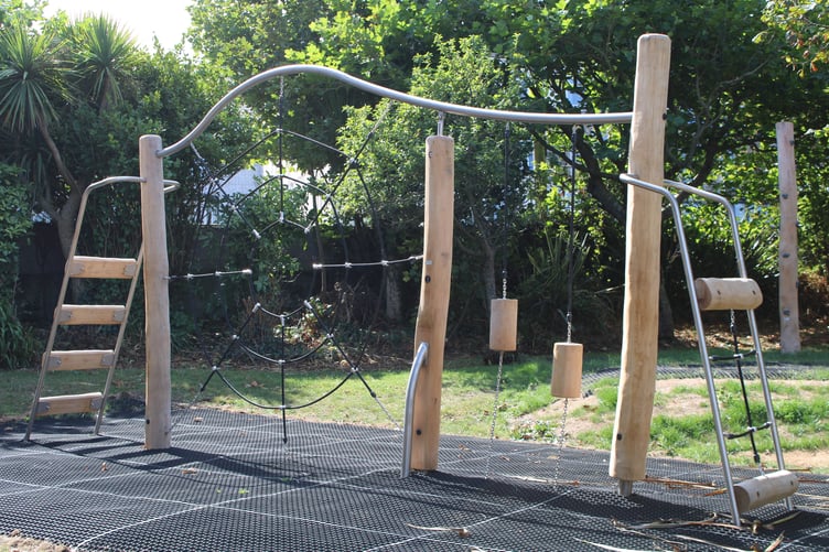 The facility includes climbing frames, slides and a bug magnifier
