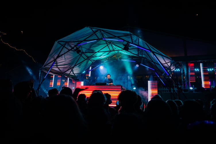 Pete Tong performing at Lusty Glaze Beach