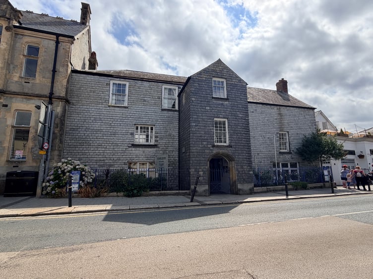 The famous Stuart House building in Liskeard town centre