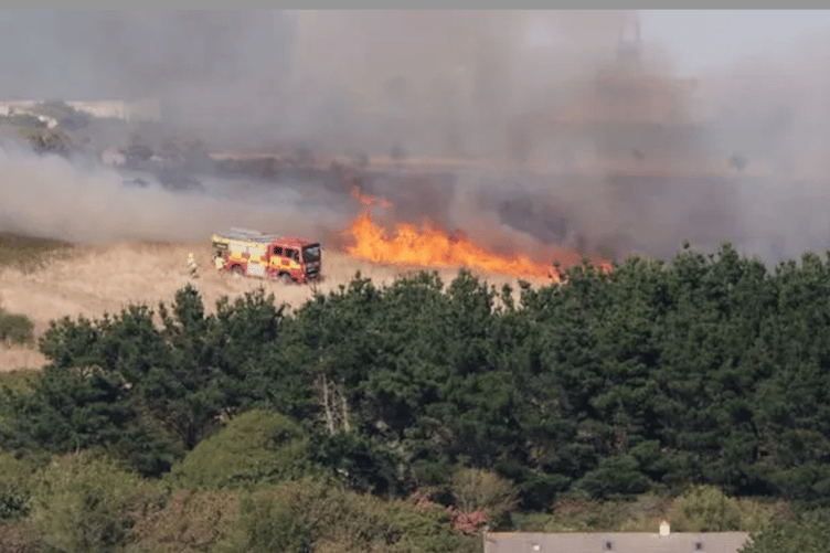 The Mawgan Porth wildfire