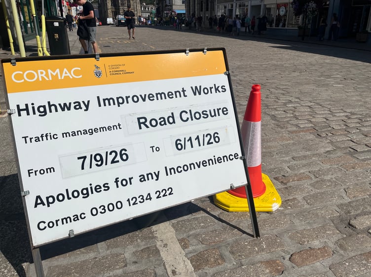 Road closure Truro