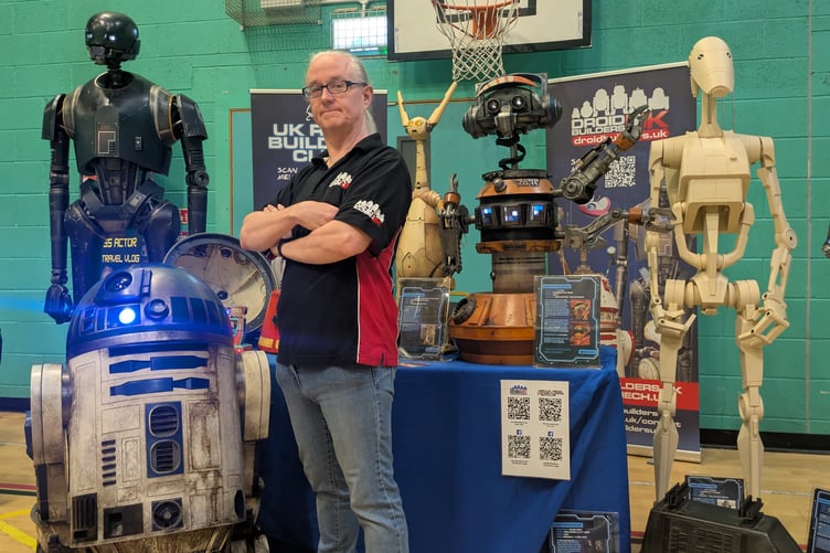 Nik Harbour from Droid Builders UK showed off the various droids he has created (Picture: Warren Wilkins)