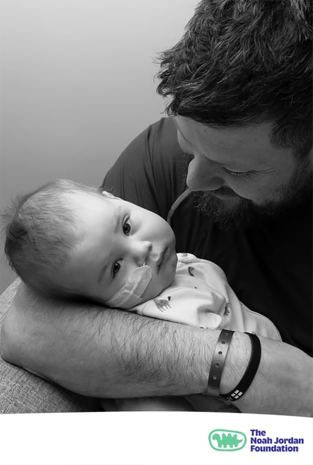Noah Jordan and father Ben 