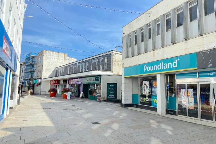 Part of Fore Street in the centre of St Austell. (Picture: Andrew Townsend)