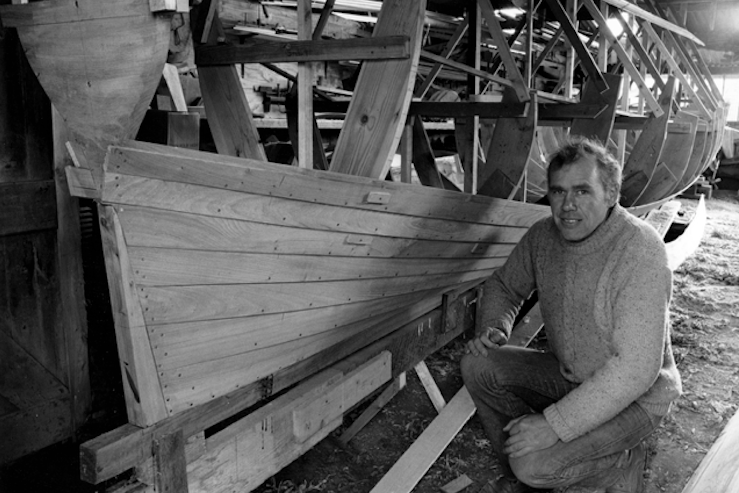 Ralph Bird working on one of the gigs he built
