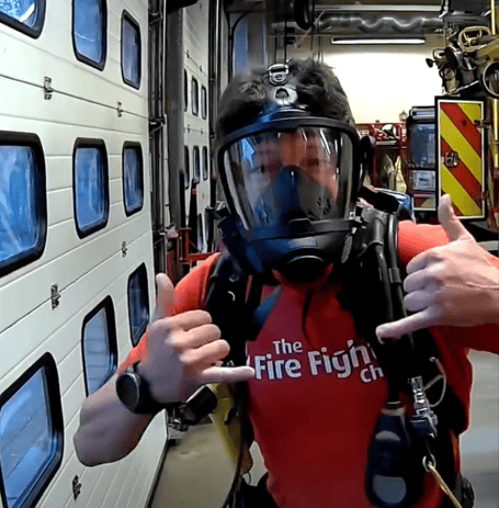 Liskeard firefighter James Clough will be tackling the Mariner's Way whilst wearing full breathing apparatus