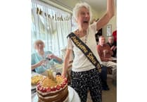 Centenarian Irene celebrates birthday in fine style with 50 guests