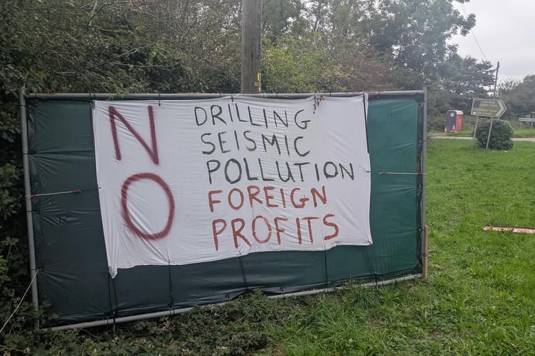 Angry campaign signs now line the A3075, as locals unite against Geothermal Engineering Ltd's (GEL) resubmitted hybrid application for a deep-well drilling site and power station