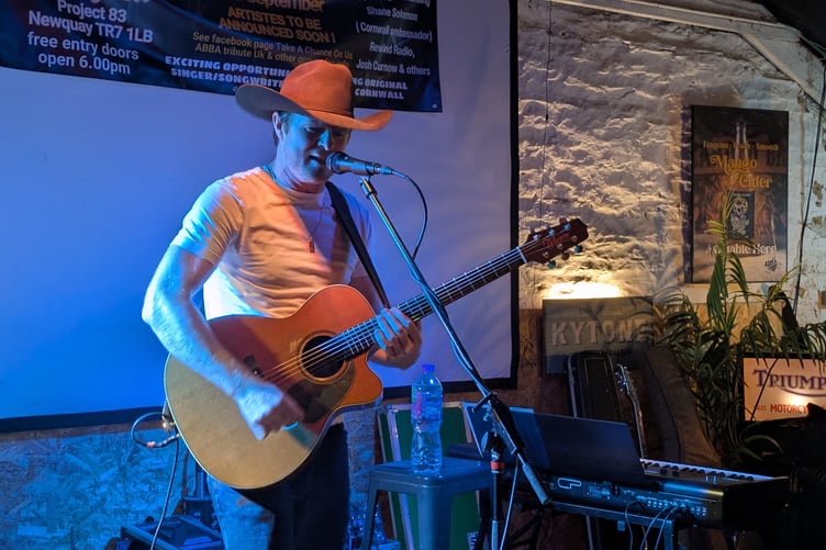 Chris Ostler finished the night with a bang performing some of his original songs (Picture: Warren Wilkins)