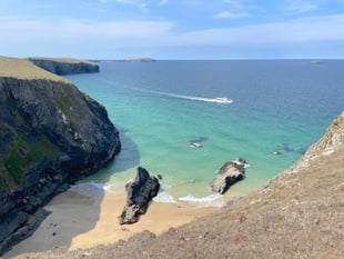 Panoramic views and beautiful scenery near Padstow