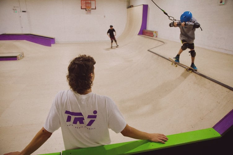 Youngsters in the Clay Country in Cornwall have been given the chance to get into skateboarding.