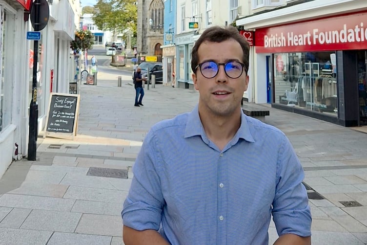 MP Noah Law is asking for people's views on St Austell town centre.
