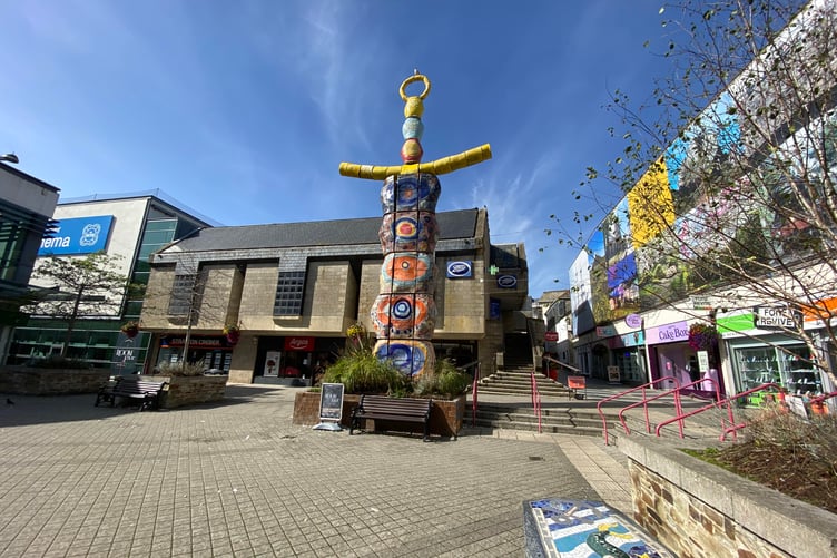 The Earth Goddess sculpture in Aylmer Square in the centre of St Austell. (Picture: Andrew Townsend)