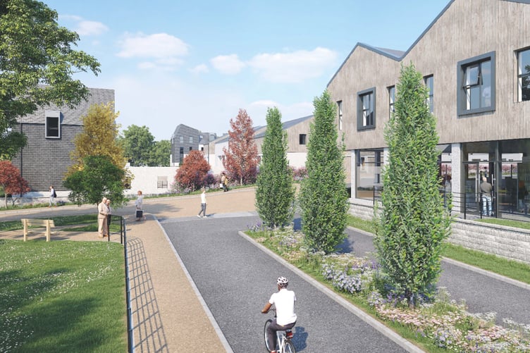 A graphic showing how another part of the Penwinnick Road development may look in St Austell. (Picture: Clifton Emery Design)