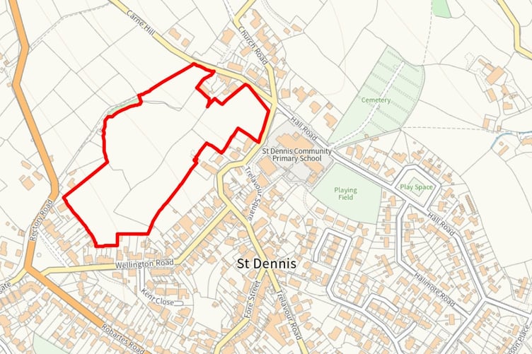 Proposal for houses in St Dennis