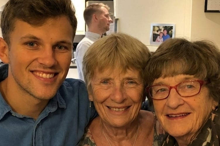 Ollie is running in memory of beloved relatives.