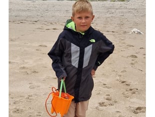 Antoni, 9, fights back as beach riddled with nails