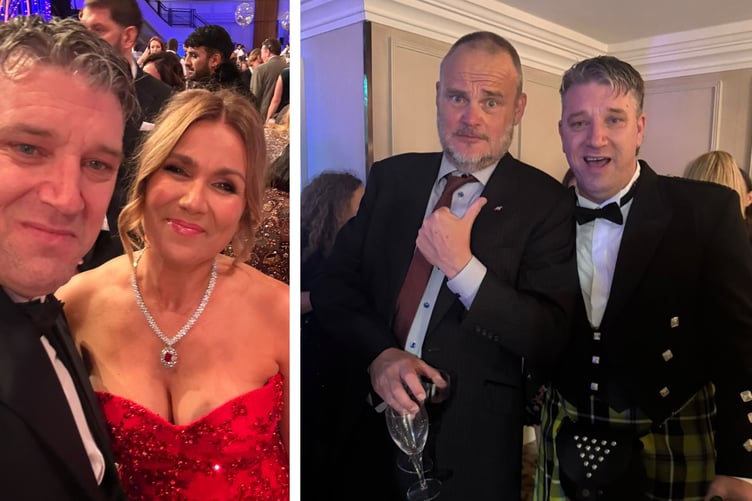 It was a night to remember for Luke Hodge, who got to meet celebrities including Susanna Reid and Al Murray at the Pride of Britain Awards