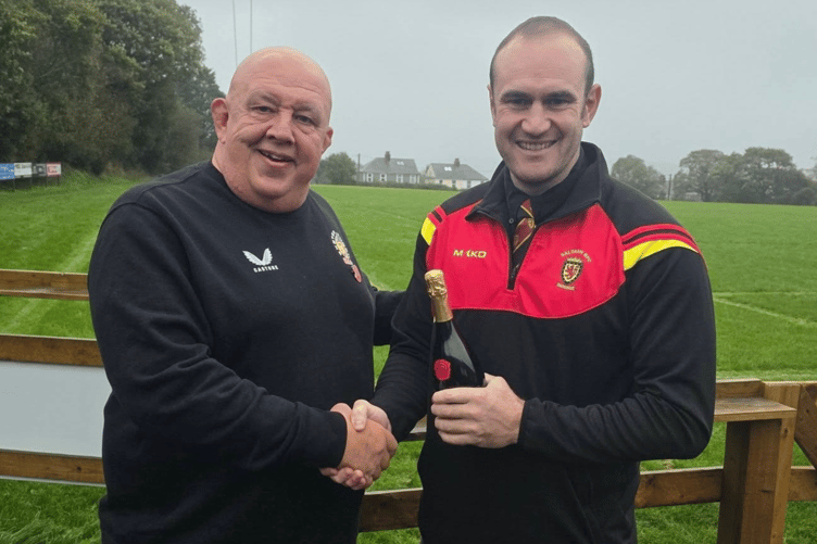 Lock Thomas Hoban received the Saltash man-of-the-match award.