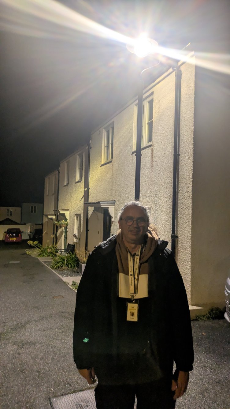 Town councillor Nick Morris is campaigning to get street lights switched on again in Newquay between midnight and 5am (Picture: Warren Wilkins)