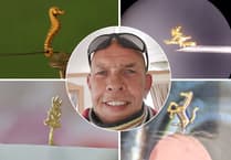 Cornish-based artist creates micro-sculptures that fit in the eye of a needle
