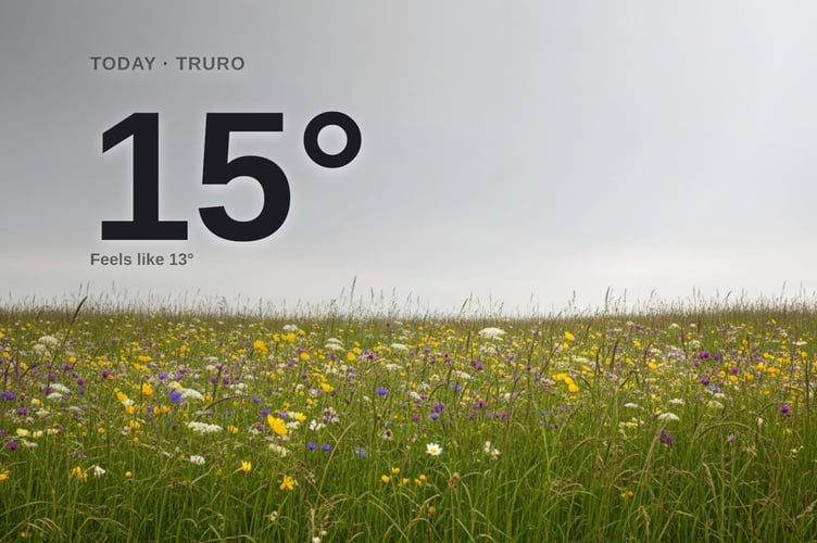 Truro weather: cloudy Tuesday with rain expected and a high of 15°C