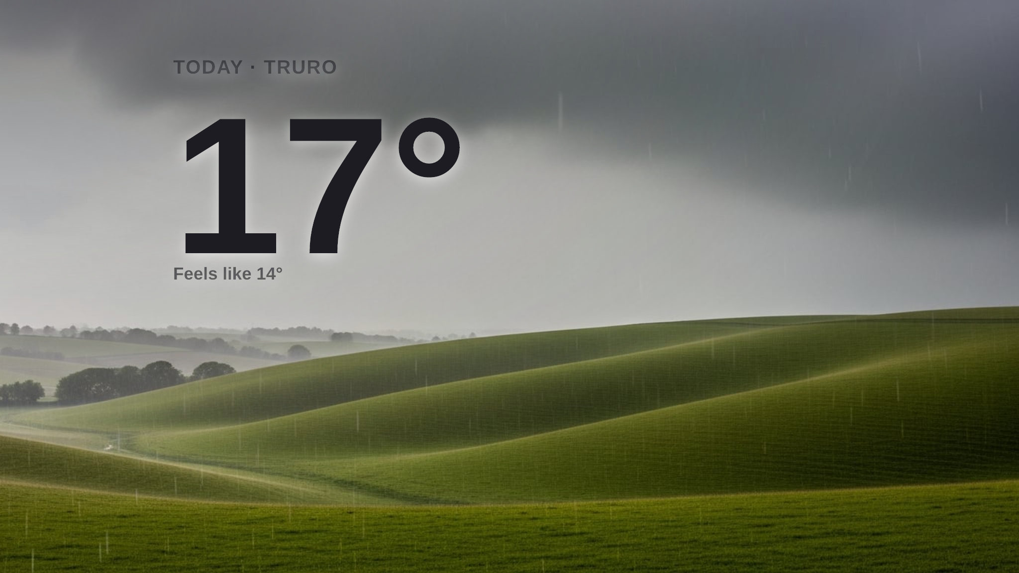 Heavy rain on the way for Truro today - here's your Monday forecast
